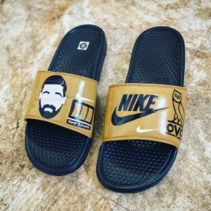 rick and morty nike slides